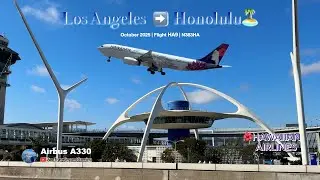 [4K] 🌺 Hawaiian Airlines A330 Inflight View | LAX to HNL | October 2025 #hawaiianairlines