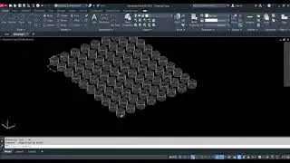 #Rectangualr #Path & #polar #array  command in #autocad