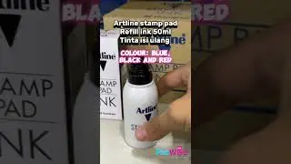 stamp pad refill ink artline & dophin #office#stamppadrefillink