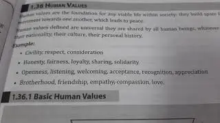 Human values/Personality Development