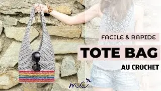 Comment faire un sac TOTE BAG hyper facile pour d&eacute;butante au crochet , tuto pas &agrave; pas