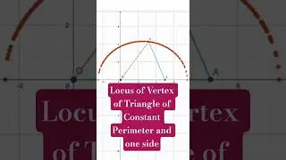 What&rsquo;s the Locus of the Vertex? | Geometry Challenge Solved! 📐#shorts #viralshorts #conics #locus