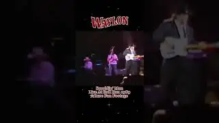Rare Live Fan Footage Of Waylon Jennings Performing  in 1989 The Song Ramblin' Man