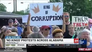 Thousands attend &ldquo;No Kings&rdquo; protests around North Alabama