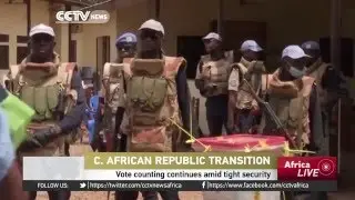 Vote counting continues in CAR amid tight security
