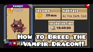 How to Breed Vampir Dragon in Dragonvale/Breeding tips/Leave Game ID in comments for Co-op Breeding
