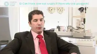 Can I have laser eye surgery if I have only one good eye?