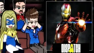/🇧🇷🇺🇸/ Dispatch Invisgal & Blonde Blazer React to IRON MAN as new Z Team Member || Gacha react 