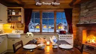 Vintage Jazz Winter Night ❄️ 1940s Living Room Ambience  Cozy Oldies for Relax & Unwind