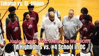 Takoma Academy HIGHLIGHTS vs. St. Albans | 1.8.26