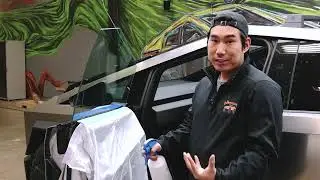 DIY Precut Ceramic Window Tint for Cybertruck Front Windows