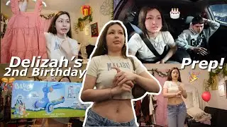 prepare + shop w/ me for my daughters 2nd birthday 🎂 