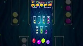 Ball sort color Puzzle cwd 🎮 level 22 #ballSort #puzzle  #addictiveGame #moblieGameing #Logicpuzzle