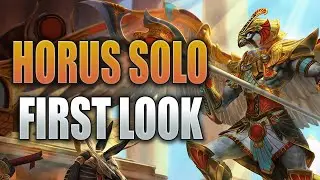 Horus Solo First Look | Support Style Warrior! (SMITE PTS Gameplay)