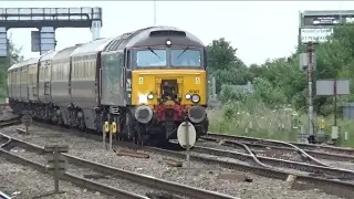 DRS 57307 TnT 57306 On 'Belmond Northern Belle' Passes Swindon 02/06/17