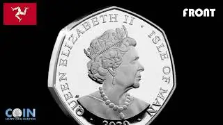 Isle Of Man 75th Anniversary of VE Day T HMS Dido Battleship returning from War Silver 50p Coin 2020