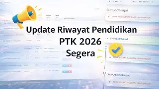 Segera Update Riwayat Pendidikan PTK Datadik 2026
