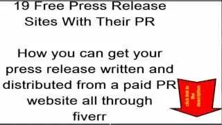 Free Press Release Sites - PR 1 - 7