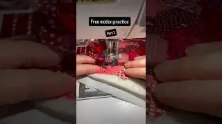 Free motion sewing practice- create a new piece of fabric from your scraps