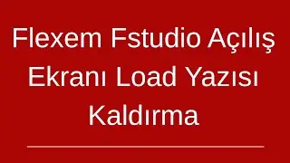 Flexem FStudio Açılış Ekranındaki 