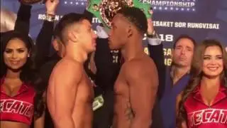 Gennady Golovkin & Daniel Jacobs weigh in face off
