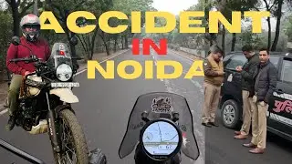 Accident in Delhi-Noida Ride 😨 | Himalayan 450 Travel Vlog | Winter Situation in Delhi | Moto Vlog