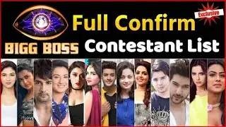 Big Boss 14 Contestants Confirmed List 2020