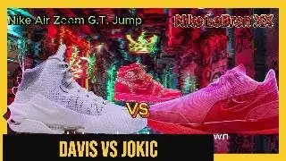 &ldquo;Nike LeBron XX vs Nike G.T. Jump | SOLE WARS Anthony Davis Block on Jokic 👟🔥&rdquo;