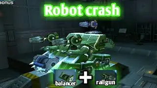 #robotcrash Robot crash : gameplay use balacer and railgun