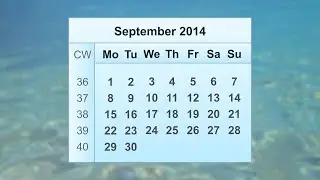 September 2014 Calendar