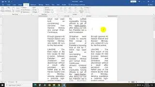 Tutorial MS Word for Beginners | How to create more than 1 Columns in word Doc | Magazine Design