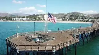 Epic HD Drone Flight Over Downtown Ventura & Pier &ndash;  Aerial Surf & City Views