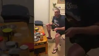 Homemade drum kit