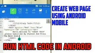 Create HTML Website in Android phone _by THAMEEM
