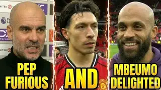 Mbeumo & Liz happy, Pep furious interview| Manchester United Vs Manchester City 2-0 review #manutd