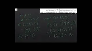 How to Find inverse of a Matrix From Matrix Equation?