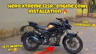 Hero Xtreme 125R : Engine Cowl Installation 🔥| Is It Worth It? 🤔| Too Expensive? 🤔| YWB Vlogs