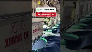 PABRIK KONVEKSI‼️ Proses Bordir Komputer di Pabrik KTJ #shorts