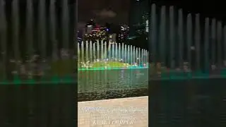 We visited awesome KLCC Lake Symphony Water Fountain show located just within the KLCC park #travel