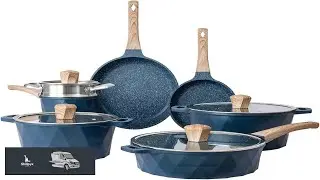 Kitchen Induction Cookware Sets 13 Piece Nonstick Cast Aluminum Pots