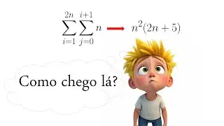 ❓Como chego l&aacute;? | Resolvendo um somat&oacute;rio duplo &sum;&sum;n