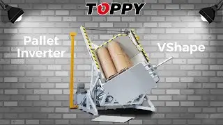 Pallet changer - TOPPY VSHAPE self-regulating (cardboard barrels)
