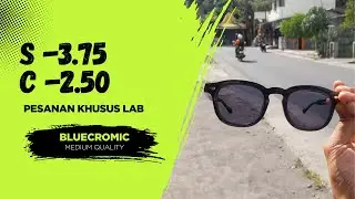 Special Order Lab Bluecromic S-3.75 C-2.50 Medium Quality #viralglasses #opticallenses #bluecromic