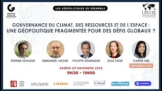 REPLAY | G&eacute;opolitiques de Grenoble - 3&egrave;me Table Ronde