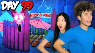 Surviving 99 NIGHTS ROBLOX In The NEW CAVE BIOME [FT. @uwucutesingle  ]