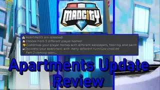 NEW MAD CITY APARTMENTS (Roblox Mad City Update Review)