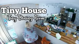 Tiny Corner Dining Room Makeover - Living and Dining Room Combo