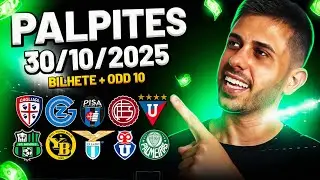 PALPITES DE FUTEBOL DO DIA 30 10 2025 + BILHETE PRONTO E M&Uacute;LTIPLA ODD ALTA