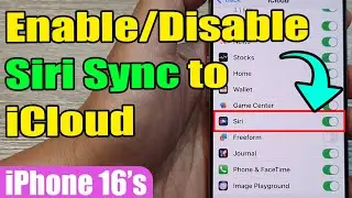📱 How to Enable/Disable Siri Sync to iCloud 🌐 | iPhone 16/16 Pro Max (iOS 18)