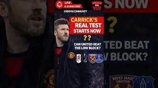 Carrick&rsquo;s REAL Test Starts Now 👀  Can United Beat the Low Block #manchesterunited #mufc